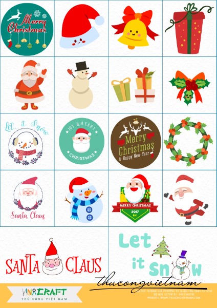Sticker Giáng Sinh Mẫu 5